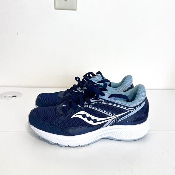 Saucony Cohesion 14 Womens Sneakers Size 7 Blue Athletic Running Training Gym - Picture 3 of 9